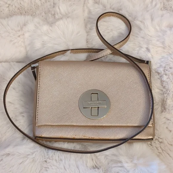 Kate Spade Newbury Lane Sally Crossbody- Rosegold - Picture 3 of 10